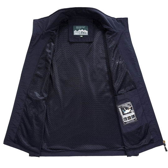 Herren Leichte Outdoor‑Softshellweste mit atmungsaktivem Meshinnenfutter und verdeckten Reißverschlusstaschen EB