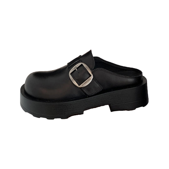 Damen Clogs mit elegantem Schnallenverschluss und rutschfester Sohle EB