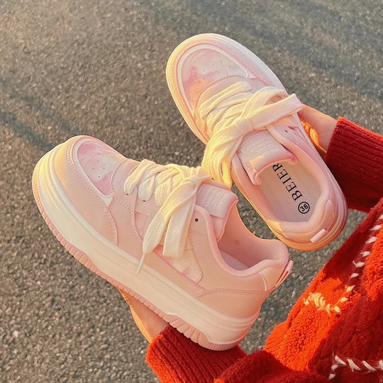 Damen Bequeme Sport Sneakers mit modischem Design und dämpfender Sohle EB