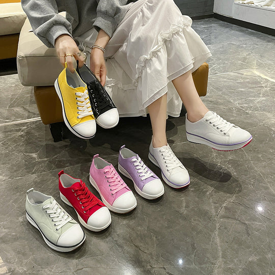 Damen Bequeme Sneaker mit eleganter Gummisohle EB