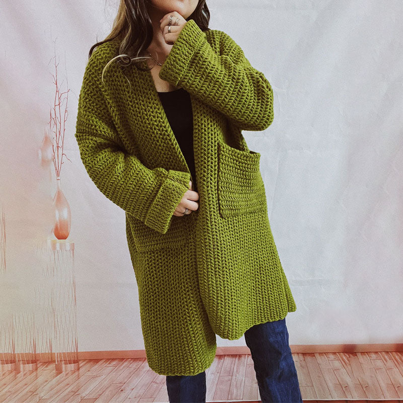 EB | Einfarbige Strickjacke