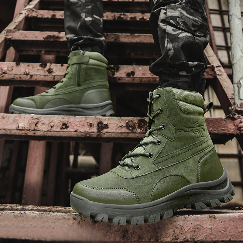Herren wasserabweisende Tactical Boots mit hohem Knöchelschutz und strapazierfähiger Sohle EB