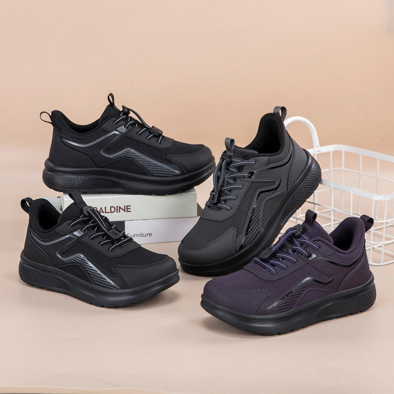 Damen Sportliche Sneaker mit flexiblem Schnellschnürsystem und atmungsaktiver Oberfläche EB