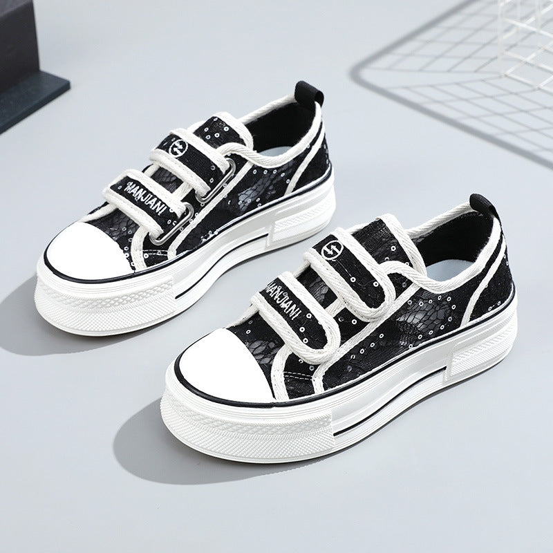 Damen Sneakers mit Klettverschluss und modischem Design EB