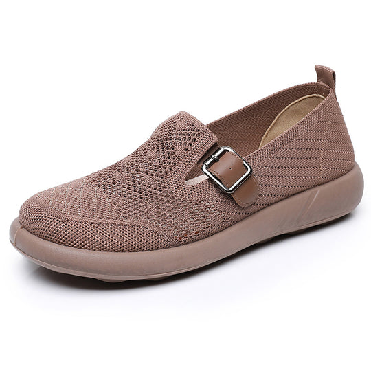 Damen Atmungsaktive Slip-On Schuhe mit verstellbarem Riemen EB