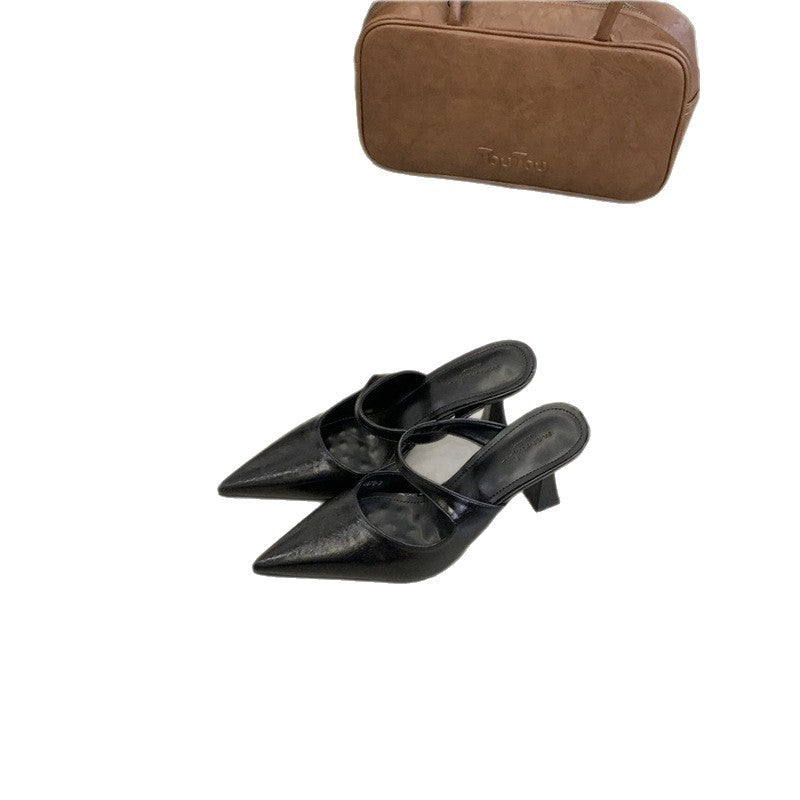 Damen Slingback-Pumps mit elegantem transparentem Riemendesign EB