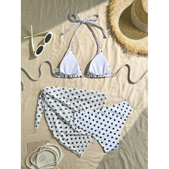 Damen Triangel-Bikini mit elegantem Wickelrock EB