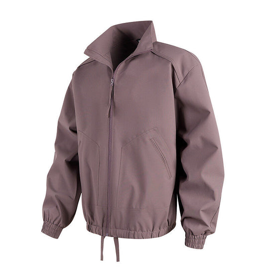 Herren lässige Übergangsjacke mit hohem Kragen und praktischen Taschen EB