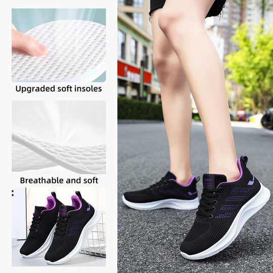 Damen Sportliche Sneaker mit atmungsaktivem Obermaterial und Dämpfungssystem EB