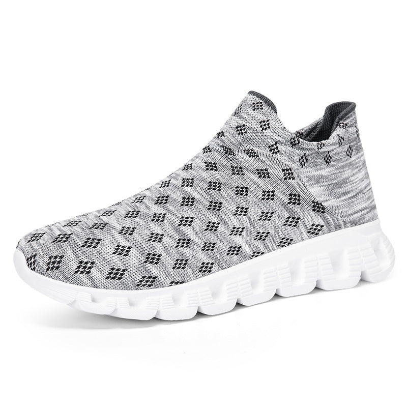 Damen Sportliche Stricksneaker mit rutschfester Sohle und elastischem Schaft EB