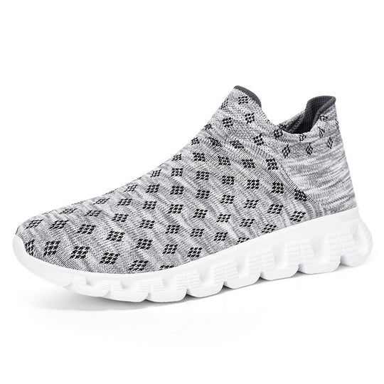 Damen Sportliche Stricksneaker mit rutschfester Sohle und elastischem Schaft EB
