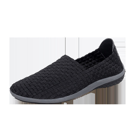Damen Bequeme Freizeit-Slipper mit elastischer Netzstruktur und rutschfester Sohle EB