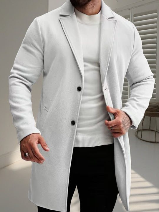 Herren eleganter Wollmantel EB