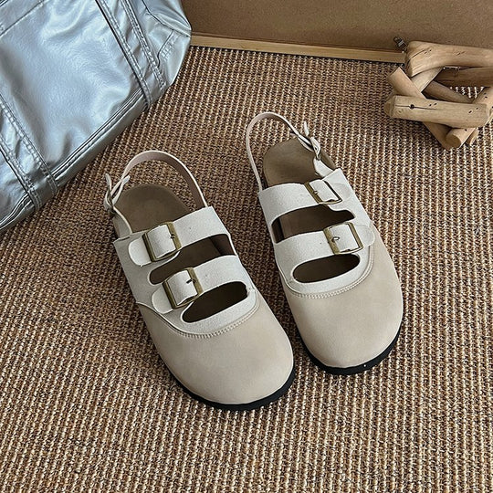 Damen Komfortable Sandalen mit verstellbaren Riemen und ergonomischer Sohle EB