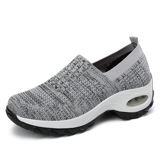 Damen Komfortable Slip-On Sportschuhe mit atmungsaktivem Obermaterial EB