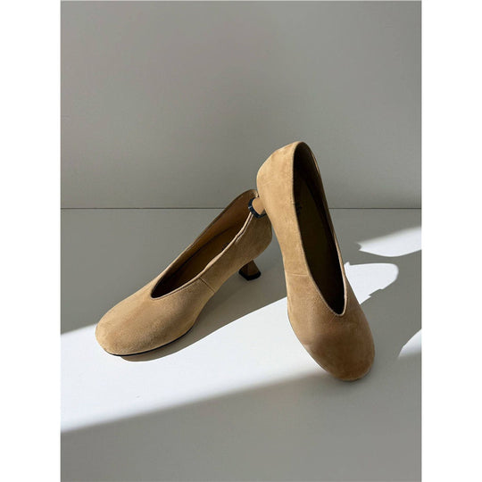 Damen elegante Pumps mit modischem Trichterabsatz EB