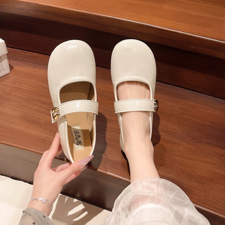 Damen elegante Mary Jane Ballerinas mit modischem Schnallenakzent EB