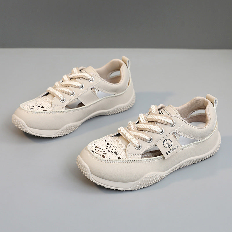Damen Atmungsaktive Freizeitschuhe mit floralem Netzdesign EB