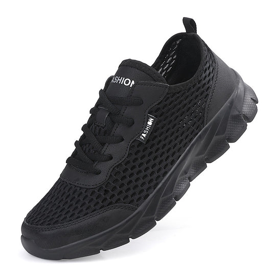 Herren nan leichter Netz-Sneaker mit elastischem Schlupfkragen und dämpfender Schaumsohle EB