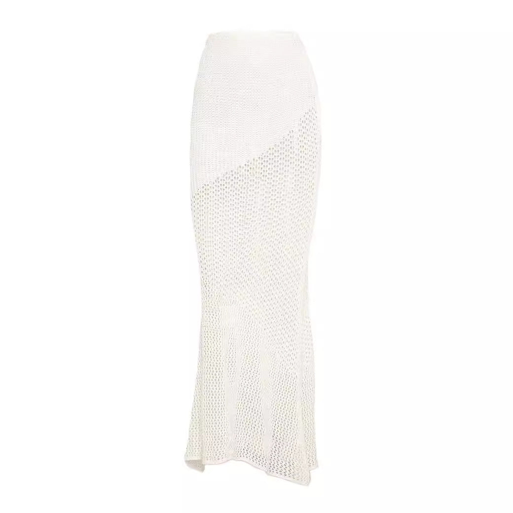 Damen geflochtener Strickanzug mit langen Ärmeln und figurbetontem Design EB