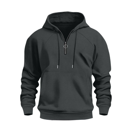 Herren funktionale Kapuzenpullover mit halbem Reißverschluss EB