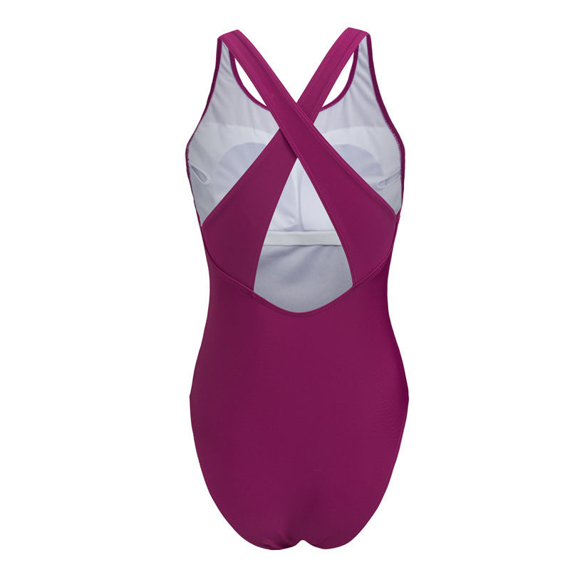 Damen Sportlicher Einteiler-Badeanzug EB