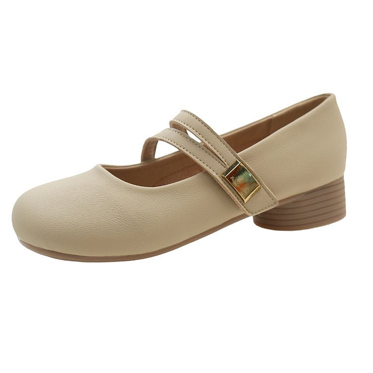 Damen Ballerinas mit verstellbarem Riemen und Komfortsohle EB