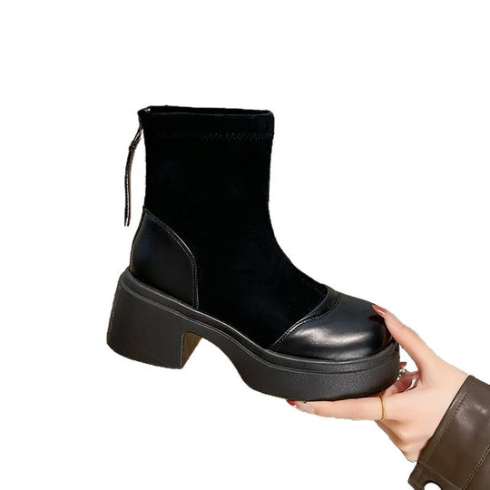 Damen Modische Stiefeletten mit eleganter Absatzhöhe EB