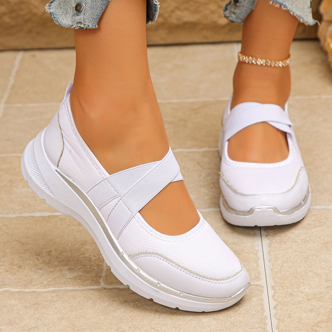Damen modische Slip-On Sneakers mit ergonomischem Design EB