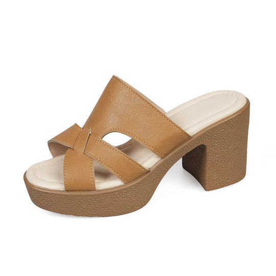 Damen Komfortable Blockabsatz-Sandalen mit verstellbaren Riemen EB