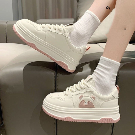 Damen Modische Sneaker mit Pandadesign EB