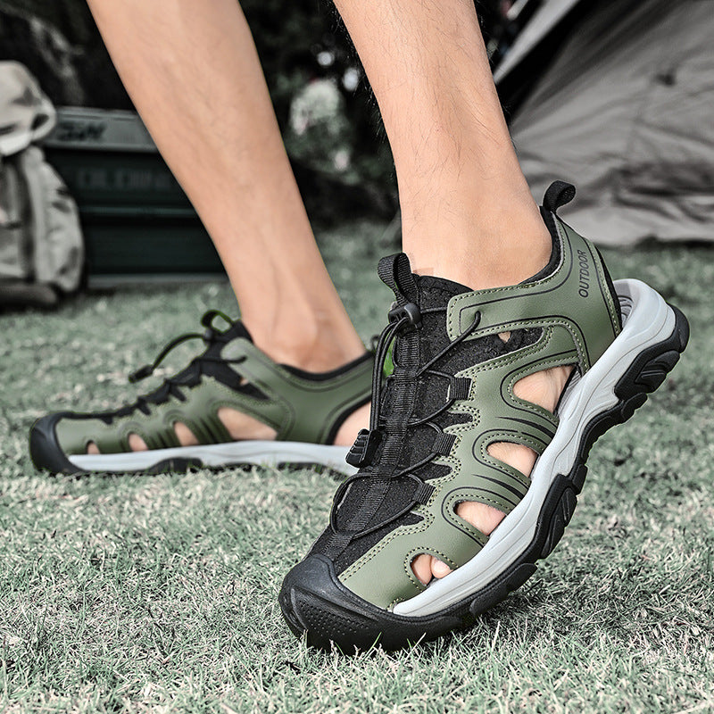 Damen Sportliche Outdoor-Sandalen mit verstellbarem Schnellschnürsystem und rutschfester Sohle EB