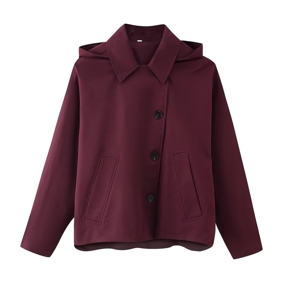 Damen Übergangsjacke mit hochschließendem Kragen und praktischen Taschen EB