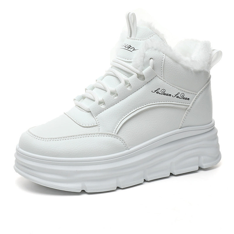 Damen High-Top Winter Sneakers mit weichem Fleece-Futter und rutschfester Sohle EB