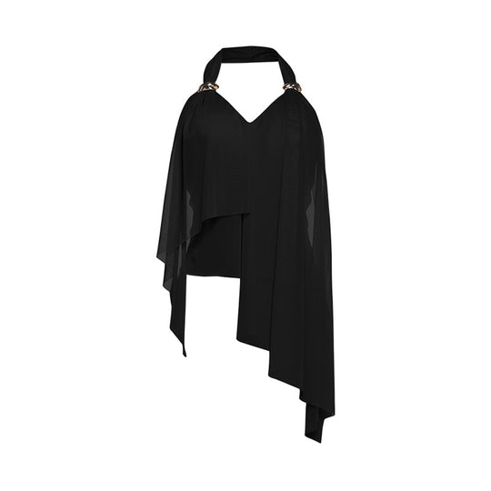 Damen Elegantes Oberteil mit fließenden Rüschen EB