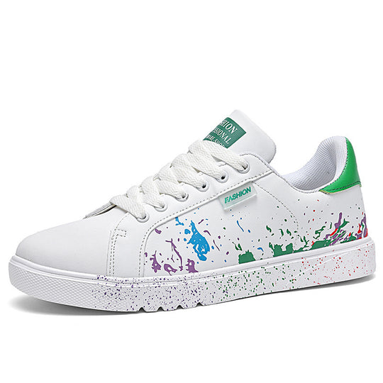 Unisex Freizeit-Sneaker mit Farbspritz-Design und gepolstertem Komfortfußbett EB