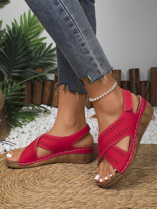 Damen Komfortable Sandalen mit ergonomischem Fußbett und atmungsaktivem Obermaterial EB