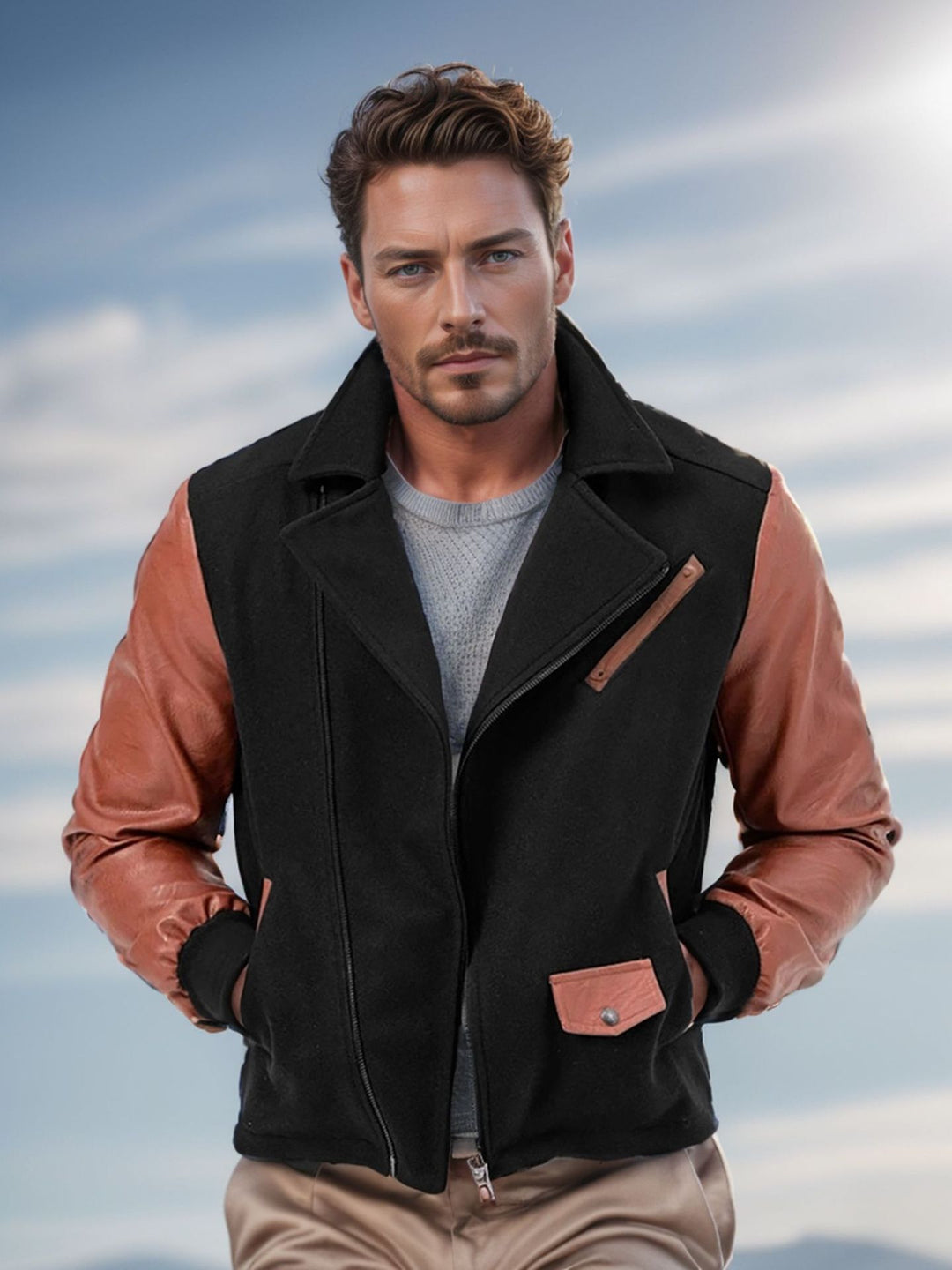 Herren stylische Winterjacke EB