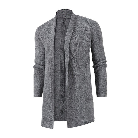 Damen Strickjacke mit offener Front und tiefem Kragen EB