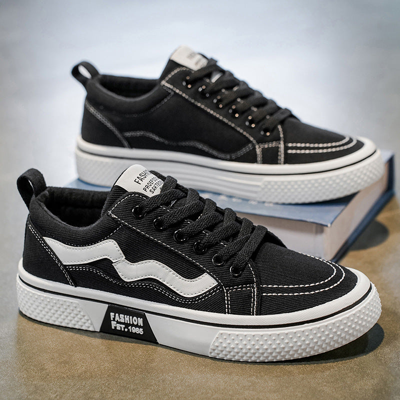Damen lässige und strapazierfähige Sneakers mit modischen Kontrastelementen EB