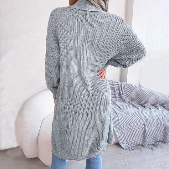 EB | Einfarbige Strickjacke für Elegante Outfits