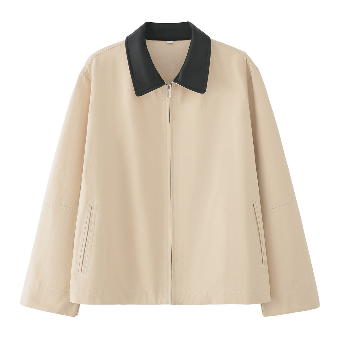 Damen lässige Übergangsjacke mit modernem Stehkragen und praktischen Taschen EB