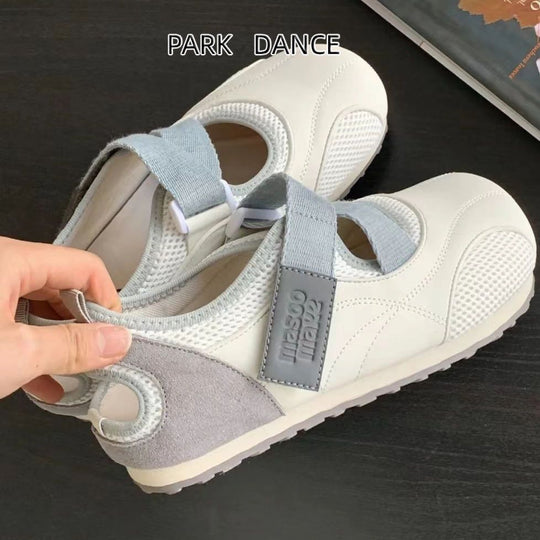 Damen Leichte und atmungsaktive Tanzschuhe mit praktischem Klettverschluss EB
