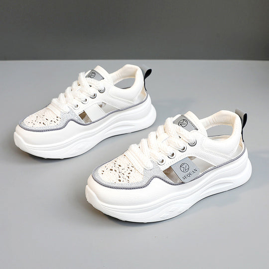Damen Sportliche Sneakers mit atmungsaktiven Einsätzen und modernem Design EB