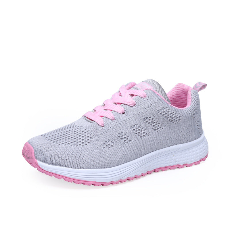 Damen Sportliche Laufschuhe mit atmungsaktiver Oberflächenstruktur und rutschfester Sohle EB