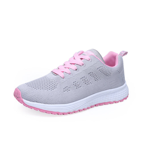 Damen Sportliche Laufschuhe mit atmungsaktiver Oberflächenstruktur und rutschfester Sohle EB