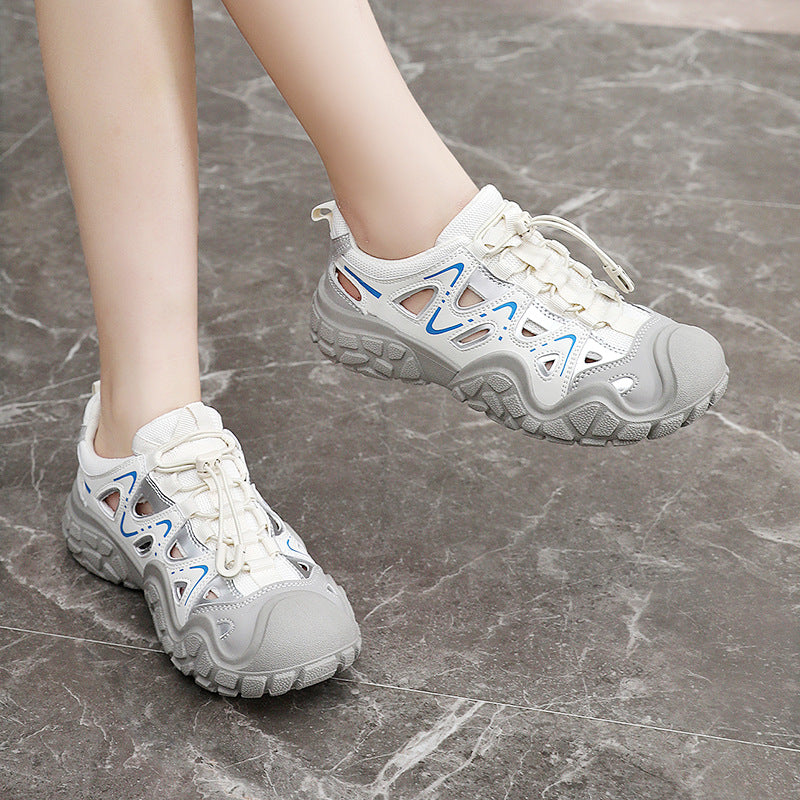 Damen Sportliche Freizeitschuhe mit atmungsaktiver Mesh-Oberfläche und rutschfester Sohle EB