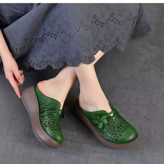 Damen Bequeme Clogs mit modischem Blüten-Detail EB