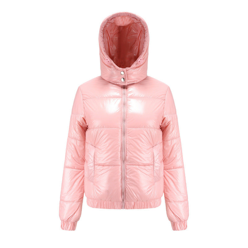 Damen glänzende Winterjacke EB
