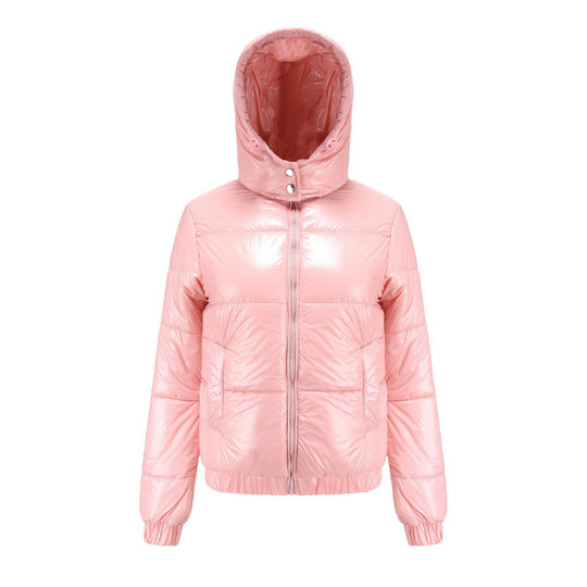 Damen glänzende Winterjacke EB